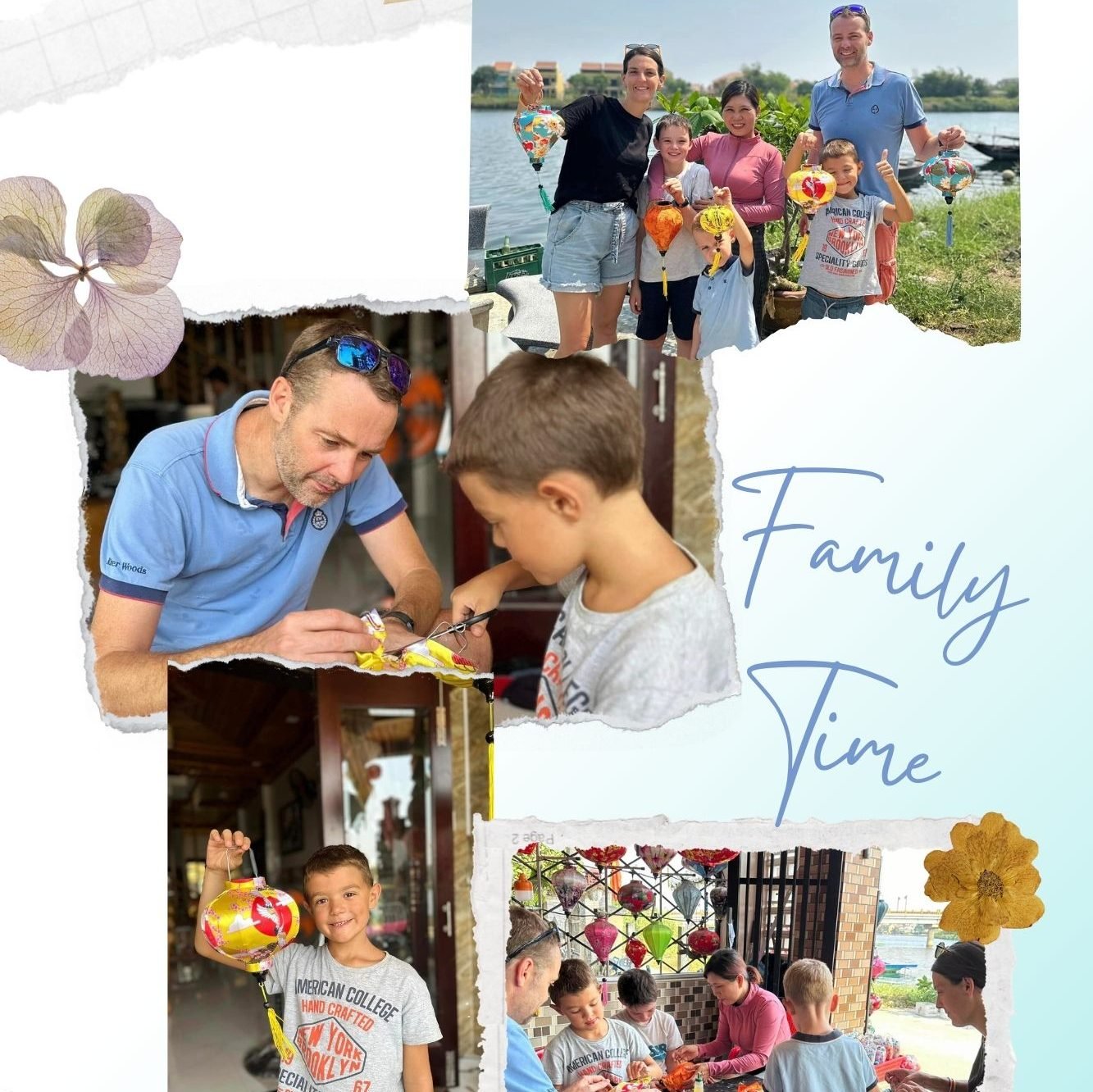 Kids decorative lantern workshop Hoi An