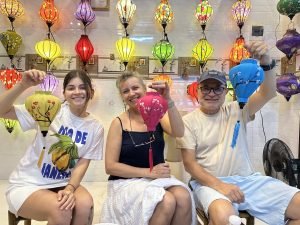 Family-friendly lantern making in Hoi An